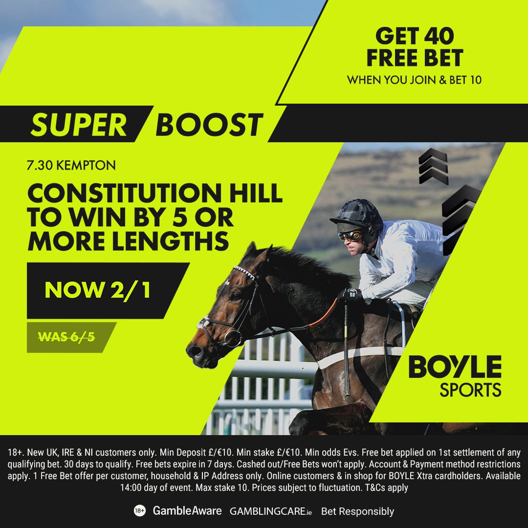 Constitution Hill Kempton Super Boost with BOYLE Sports